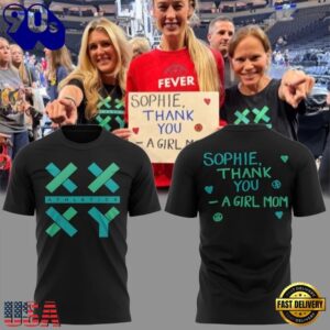Sophie Cunningham Indiana Fever Thank You Sophie For Speaking Up For Girls Limited Edition 3D Shirt