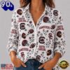 South Carolina Gamecocks NCAA College Spirit Blossoms Women Casual Shirt, NCAA Women Fan Shirt