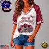 South Carolina Gamecocks NCAA Floral Stadium Bow V Neck 3D T Shirt, Trending NCAA V Neck