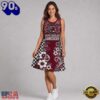 South Carolina Gamecocks NCAA Sporty Floral Elegance Women’s Sleeveless Dress, NCAA Sleeveless Dress
