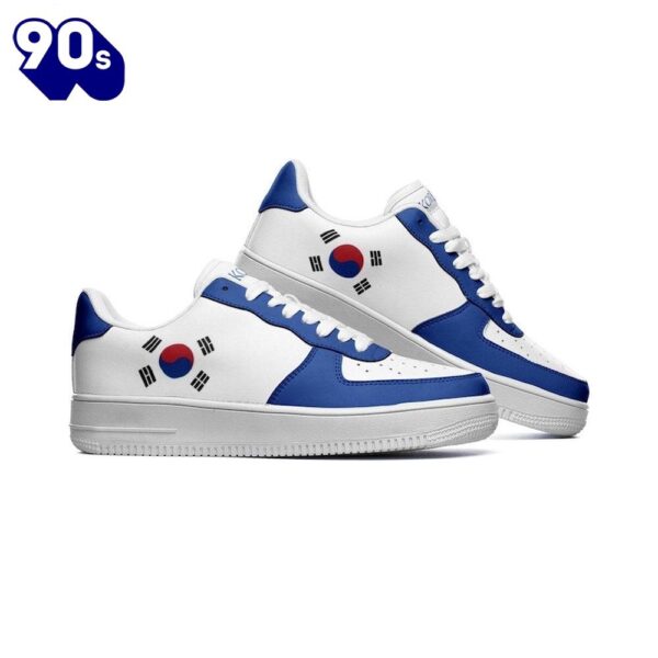 South Korea Flag Air Force Shoes Custom Country