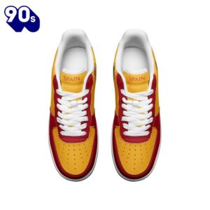 Spain Flag Air Force Shoes Custom Country