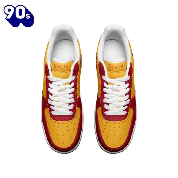 Spain Flag Air Force Shoes Custom Country