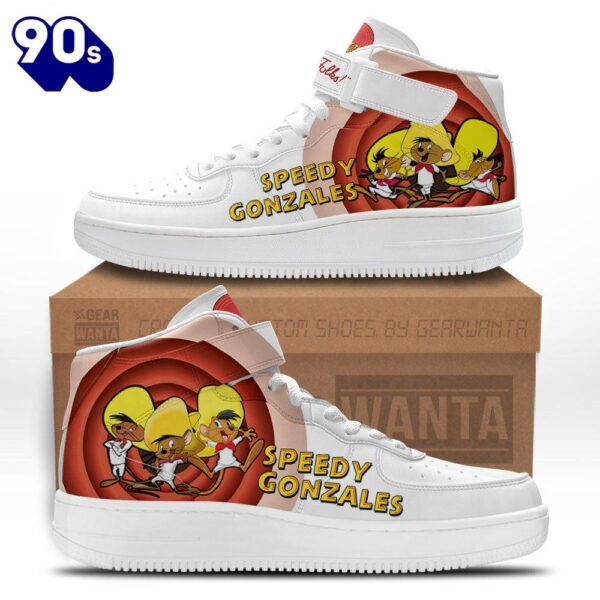 Speedy Gonzales High Top Air Force Shoes Custom Looney Tunes Sneakers