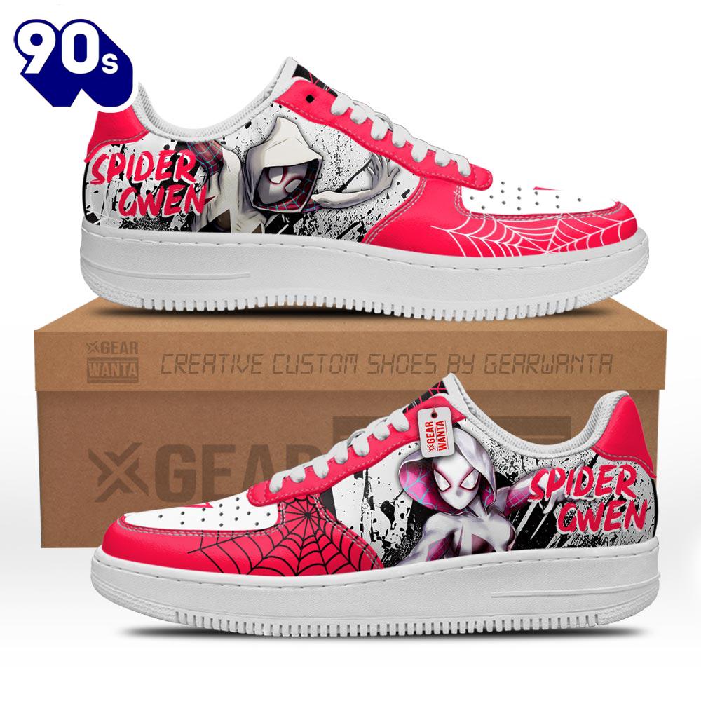 Spider Gwen Spider-Verse Custom Air Sneakers Spider Gwen Spider-Verse Custom Air Sneakers