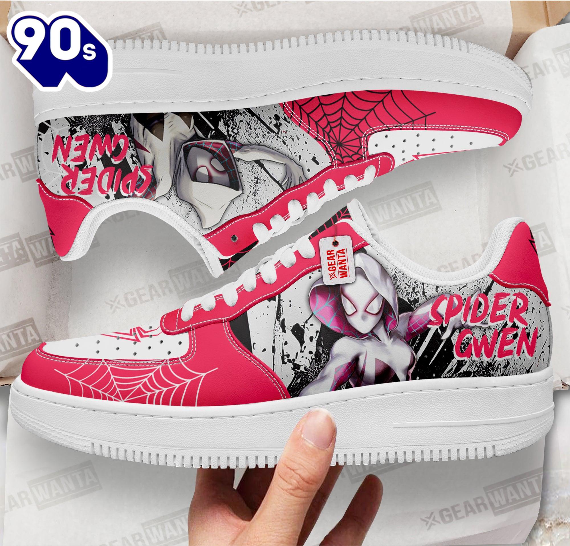 Spider Gwen Spider-Verse Custom Air Sneakers Spider Gwen Spider-Verse Custom Air Sneakers
