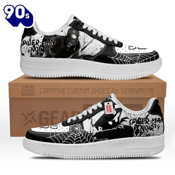 Spider-Man Noir Spider-Verse Custom Air Sneakers