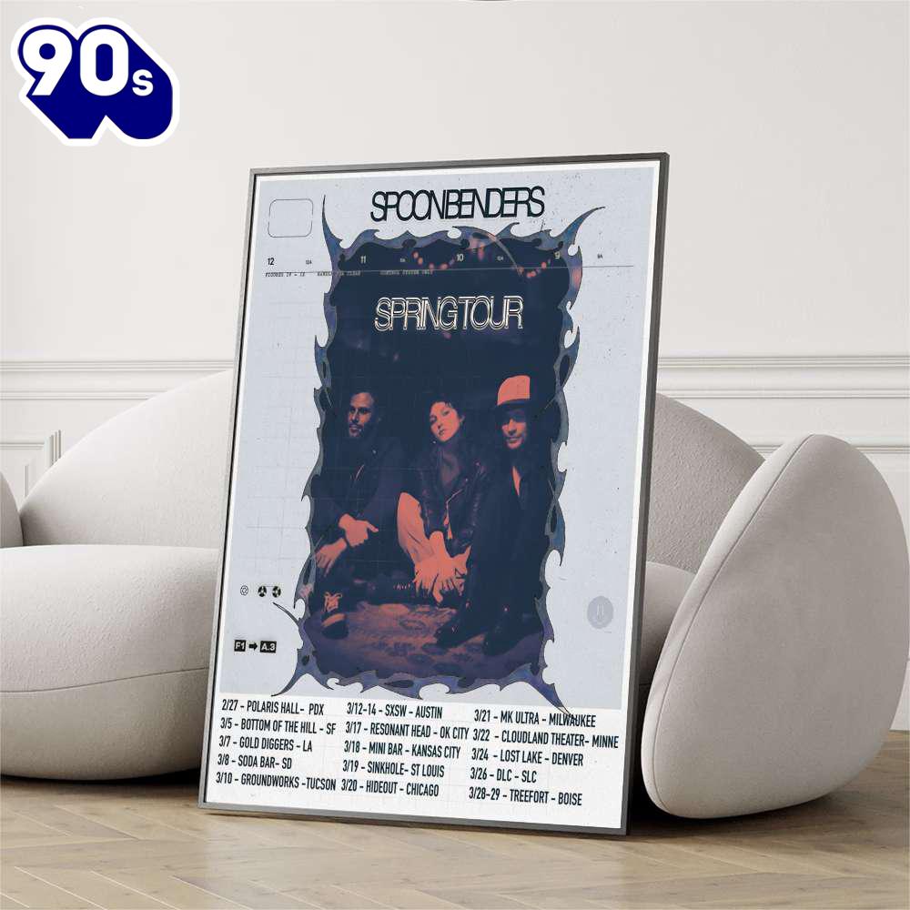 Spoon Benders Spring Tour 2026 Poster Spoon Benders Spring Tour 2026 Poster