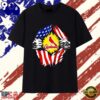 St Louis Cardinals American flag ripped chest T Shirt , Viral 2D Graphic Tee