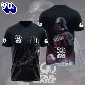 Star Wars 50th Anniversary 2027 3D Apparel Darth Vader T-shirt