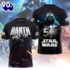 Star Wars 50th Anniversary Darth Vader 3D Apparel T-shirt All Size