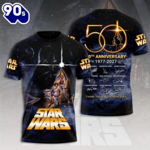 Star Wars A New Hope 50th Anniversary 1997-2027 T-shirt 3D