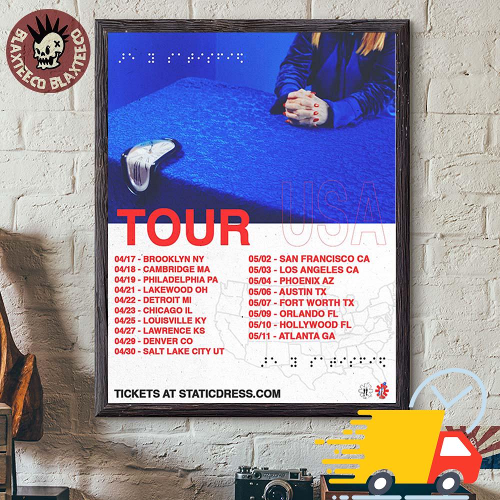 Static Dress 2025 World Wide Face Live USA Tour Dates Canvas Static Dress 2025 World Wide Face Live USA Tour Dates Canvas