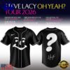 Steve Lacy Oh Yeah Tour 2026 Signature Baseball Jersey, Music Fan Baseball Jersey
