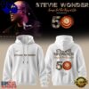 Stevie Wonder Songs in the Key of Life Performances 50th Anniversary Signed White Hoodie, Viral 3D Music Tee