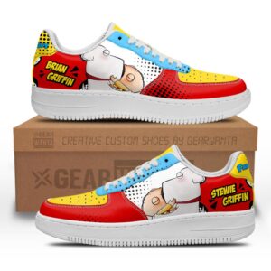 Stewie and Brian Griffin Family Guy Air Sneakers Custom Cartoon Shoes