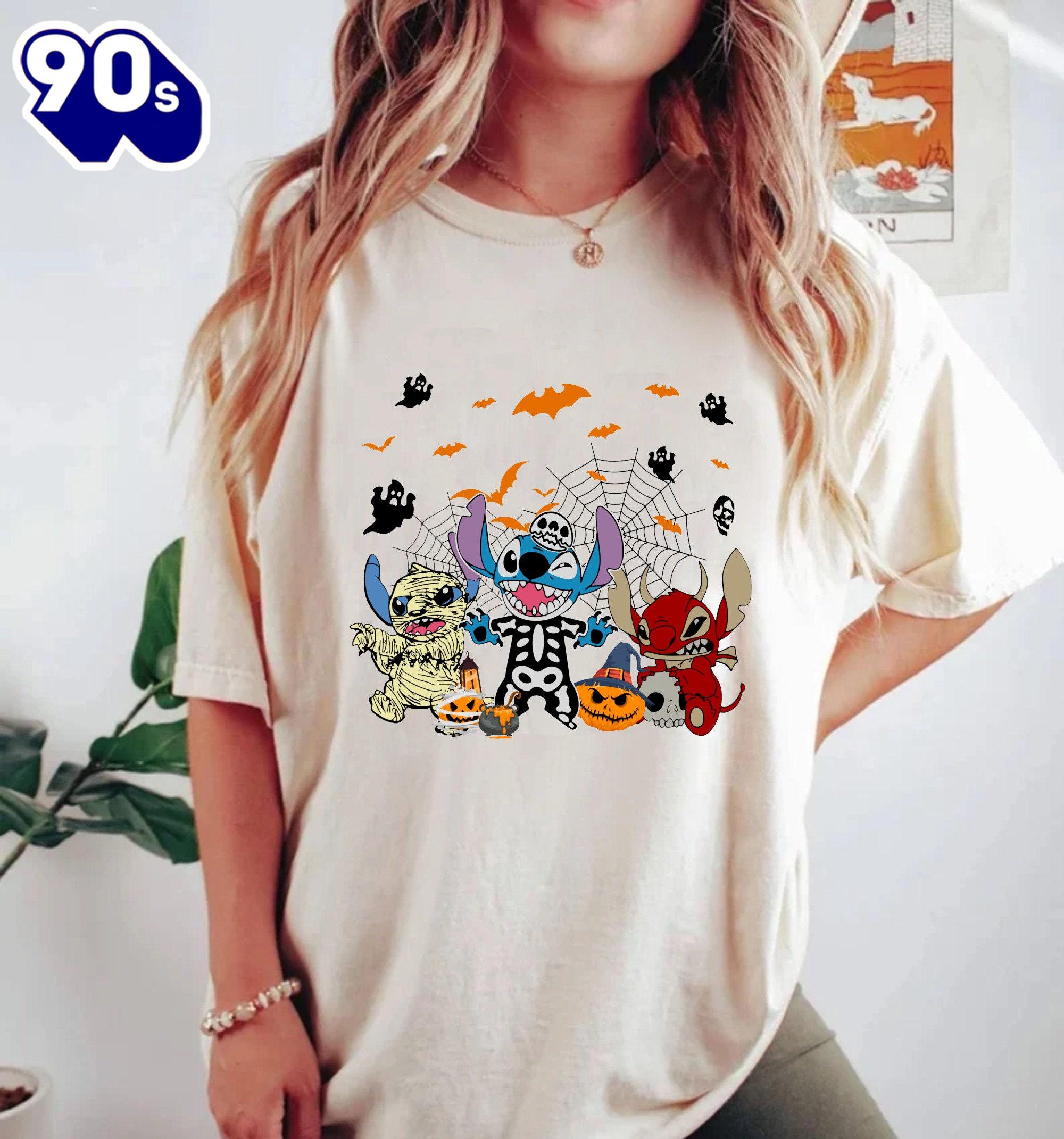 Stitch Halloween Stitch Spooky Season Shirt Disney Trick Or Treat T-shirt Gift Summer Stitch Halloween Stitch Spooky Season Shirt Disney Trick Or Treat T-shirt Gift Summer