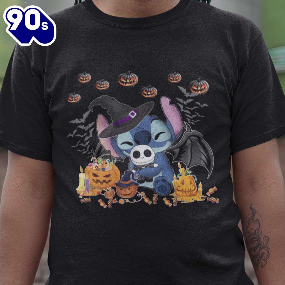 Stitch Witch Stitch Lover Disney Lover Halloween T-shirt Gift Summer Stitch Witch Stitch Lover Disney Lover Halloween T-shirt Gift Summer