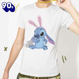 Stitch With Easter Bunny T-Shirt&hellip;