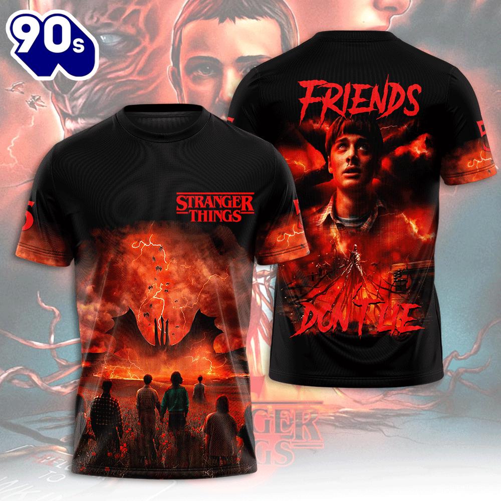 Stranger Things 3D Apparel Gift For Fans Rock Music 3D Shirt Stranger Things 3D Apparel Gift For Fans Rock Music 3D Shirt