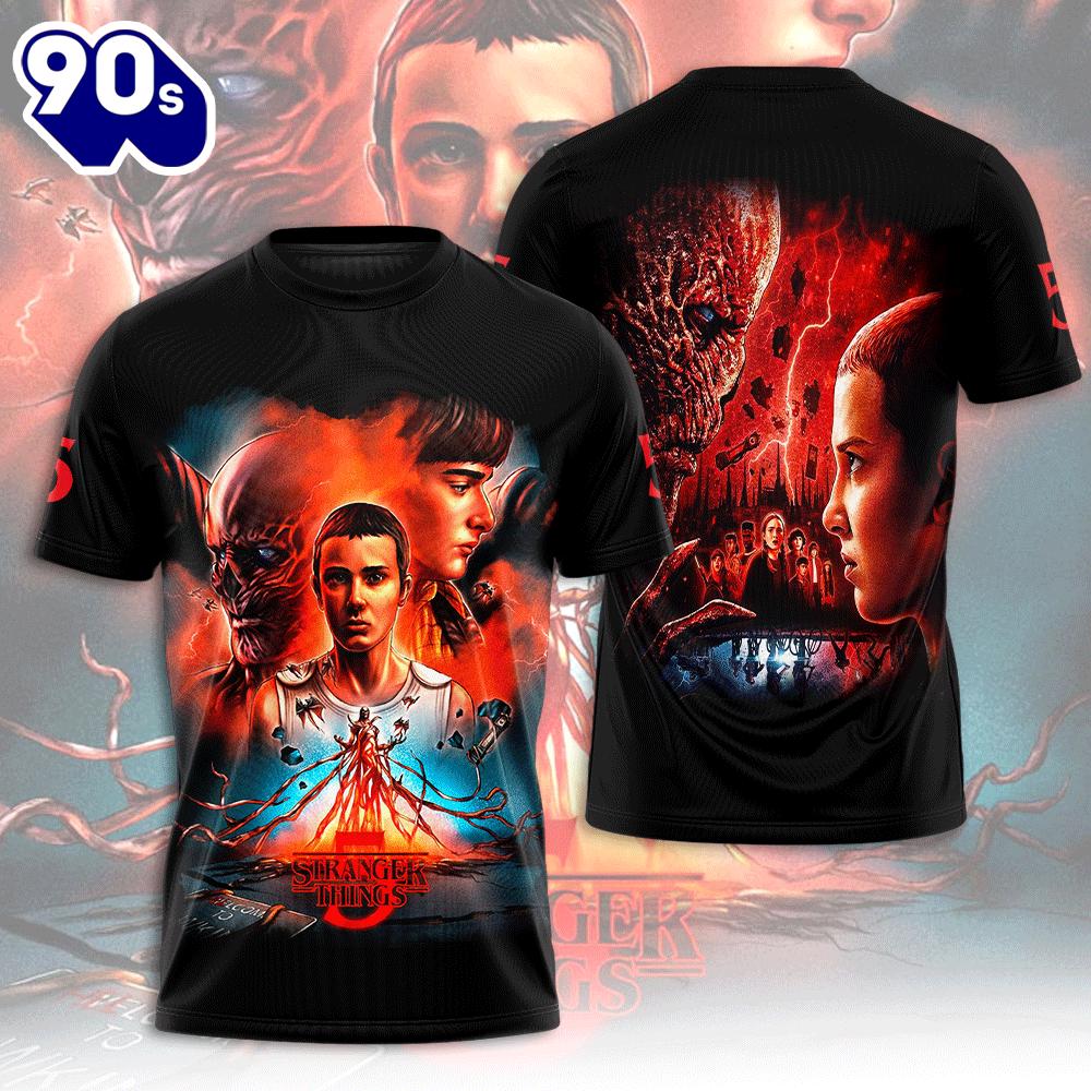 Stranger Things 3D Apparel Gift Summer For Man And Women Rock Music 3D Shirt Stranger Things 3D Apparel Gift Summer For Man And Women Rock Music 3D Shirt