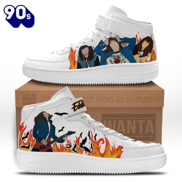 Stranger Things Eddie Munson Custom High Top Air Force Shoes