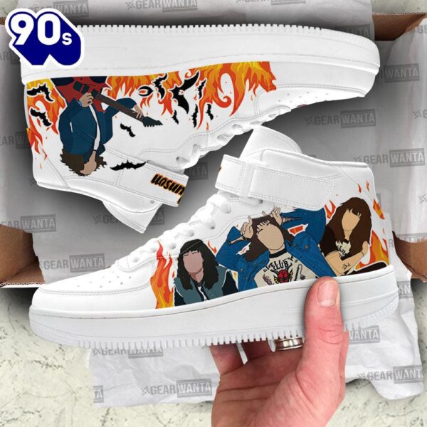 Stranger Things Eddie Munson Custom High Top Air Force Shoes
