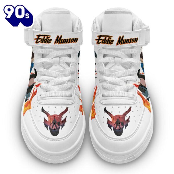 Stranger Things Eddie Munson Custom High Top Air Force Shoes