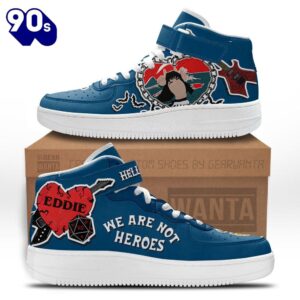 Stranger Things Eddie Munson Sneakers Custom Hero High Top Air Force Shoes