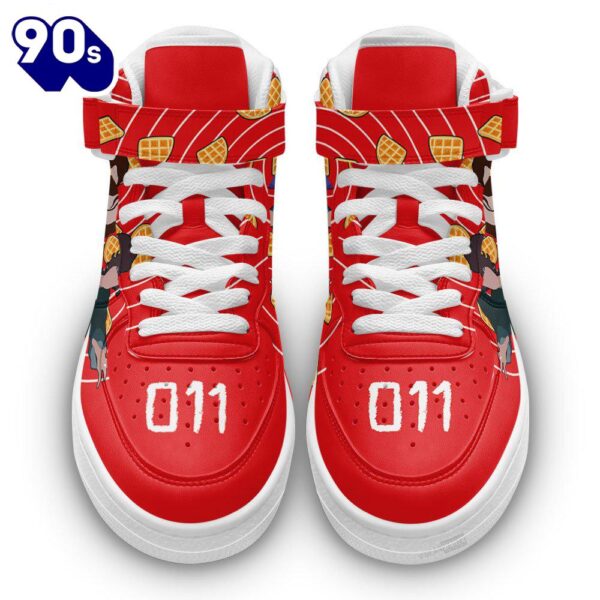Stranger Things Eleven Sneakers Custom Jane El Hopper High Top Air Force Shoes
