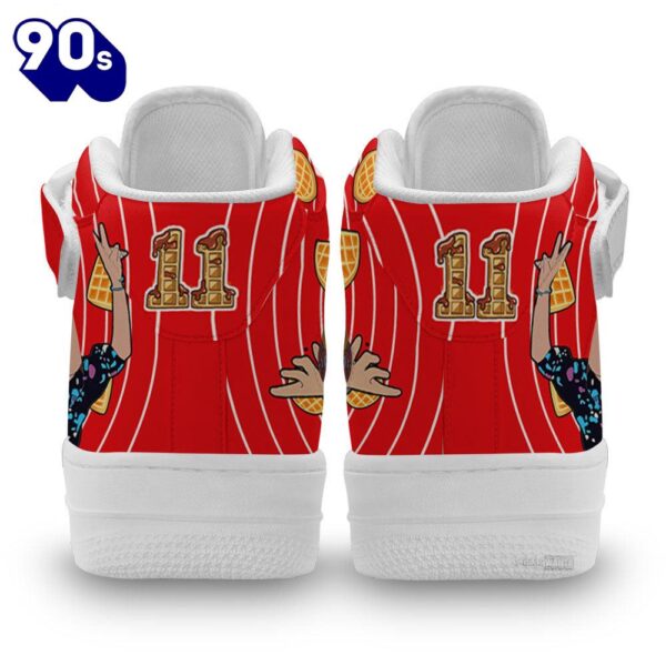Stranger Things Eleven Sneakers Custom Jane El Hopper High Top Air Force Shoes