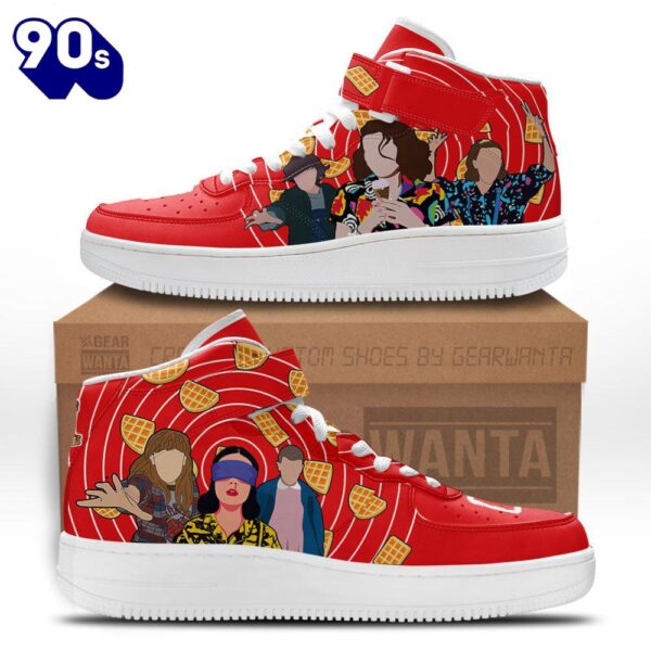 Stranger Things Eleven Sneakers Custom Jane El Hopper High Top Air Force Shoes