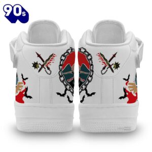 Stranger Things Hellfire Club Eddie Munson Custom High Top Air Force Shoes