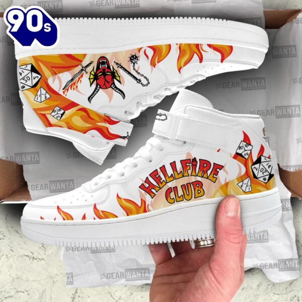 Stranger Things Hellfire Club Sneakers Custom High Top Air Force Shoes