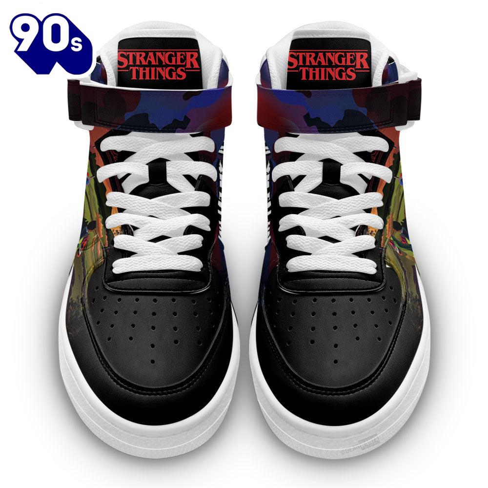 Stranger Things High Top Air Force Shoes Custom Hawkins Sneakers Fans
