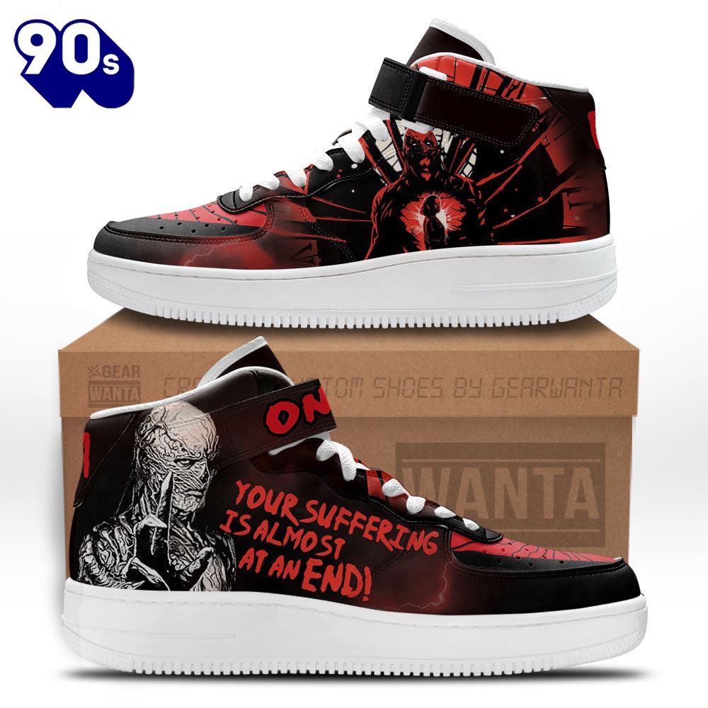 Stranger Things Vecna One Sneakers Custom High Top Air Force Shoes