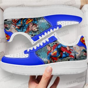 Super Man Air Sneakers Custom Superhero Comic Shoes