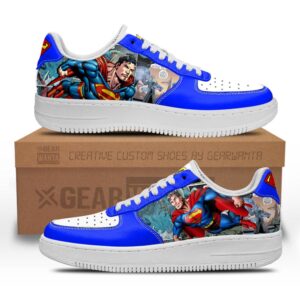 Super Man Air Sneakers Custom Superhero Comic Shoes