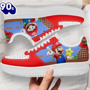 Super Mario Air Sneakers Custom For Gamer Shoes
