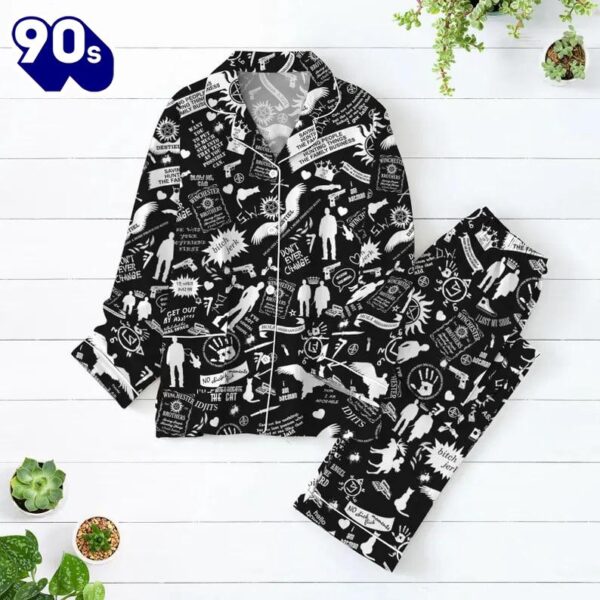 Supernatural Pajamas Set, Winchester Matching Pajamas