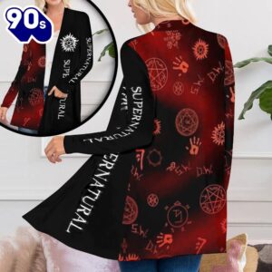 Supernatural Women’s Patch Pocket Cardigan…