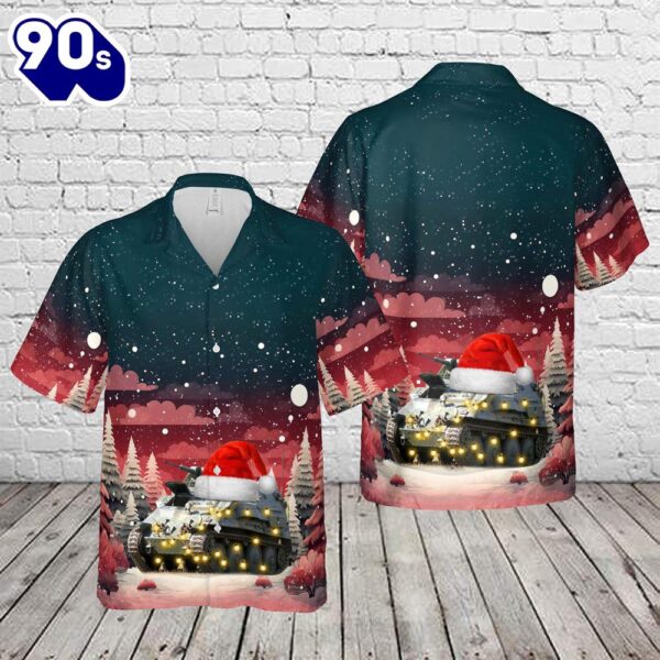 Swedish Army Pansarbandvagn 301 (Pbv 301) Christmas Hawaiian Shirt