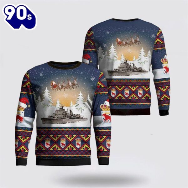 Swedish Navy HSwMS Gastrikland (J22) Ostergotland Class Destroyer Christmas Sweater – Christmas Sweater Gift For Military Personnel