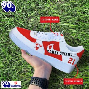 Sydney Swans AFL Personalized Air Force 1 Shoes