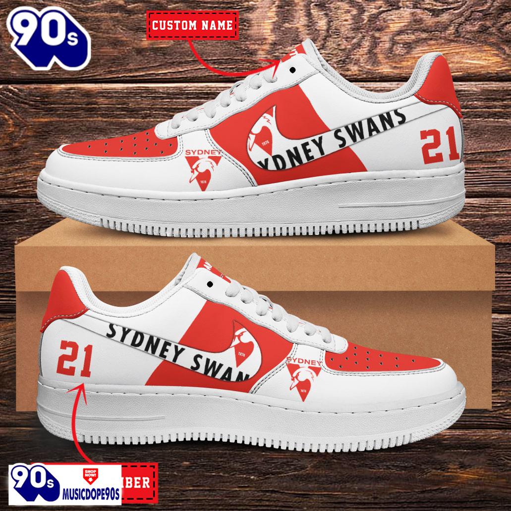 Sydney Swans AFL Personalized Air Force 1 Shoes Sydney Swans AFL Personalized Air Force 1 Shoes