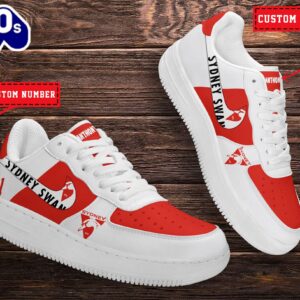 Sydney Swans AFL Personalized Air Force 1 Shoes