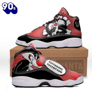 Sylvester Cat Air Jordan 13 Sneakers Custom Comic Style Shoes