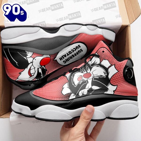 Sylvester Cat Air Jordan 13 Sneakers Custom Comic Style Shoes