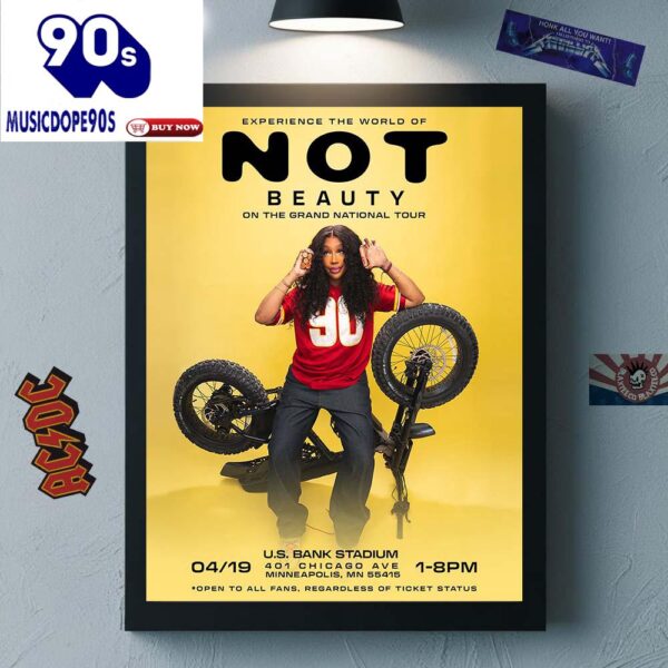 SZA Experience The World Of Not Beauty On The Grand National Tour 2025 Minneapolis Minnesota At US Bank Stadium On April 19 2025 Canvas