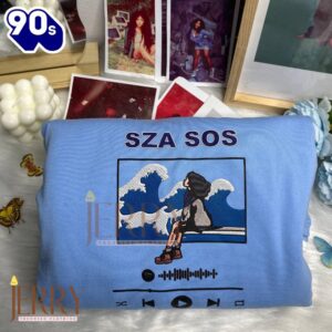 SZA Music Embroidered Sweatshirt Fashion…